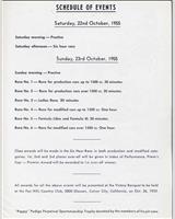 Schedule of Events - Torrey Pines - Ladies 1955