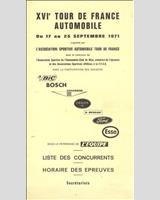 Programme Cover - Tour de France 1971