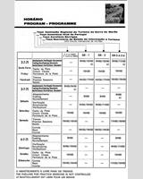 Schedule of Events - Vila Real 1971