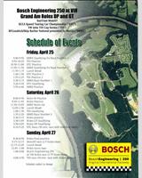 Schedule of Events - Virginia 250 Miles 2008