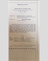 Schedule of Events - Watkins Glen Grand Prix 1948