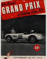 Programme Cover - Watkins Glen Grand Prix - Seneca Cup 1953