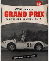 Programme Cover - Watkins Glen Grand Prix - Harold Jacques Memorial 1959