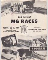 Programme Cover - 2nd Annual MG Races Watkins Glen 1960