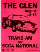 Programme Cover - Trans-Am Championship Watkins Glen - Two Five Challenge 1971