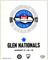 Programme Cover - Watkins Glen Nationals - Race 6 for A, B, C Production and A Sedan 1972
