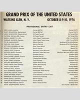 Entry List - GP United States 1976