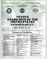 Schedule of Events - GP United States 1977