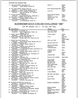 Entry List - Can-Am Watkins Glen 1981