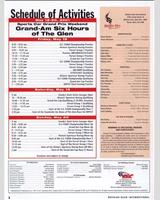 Schedule of Events - Watkins Glen 6 Hours 2001
