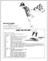 Schedule of Events - SCCA National West Palm Beach [AP+BP+CP+DP+EP+Sedan 3] 1965