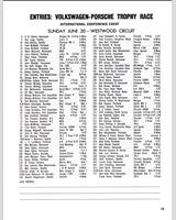 Entry List - Preliminary Westwood [Novice] 1965