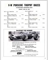 Schedule of Events - Preliminary Westwood [Novice] 1965