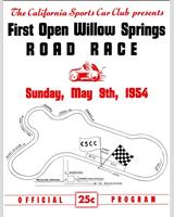 Programme Cover - Willow Springs [Modified 1.5 B] 1954