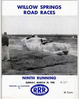 Programme Cover - Willow Springs [Ladies] 1958