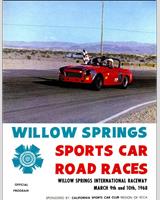 Programme Cover - SCCA National Willow Springs [AP+BP+CP+AS] 1968