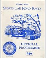 Programme Cover - SCCA Regional Wilmot [Production MG] 1954