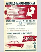 Programme Cover - Zandvoort 1 Hour 1953