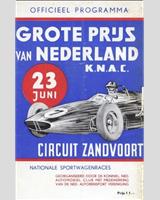 Programme Cover - Zandvoort Grand Prix Support Sports Car Race 1963