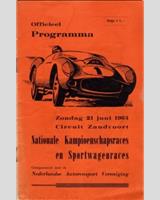 Programme Cover - National Zandvoort 1964