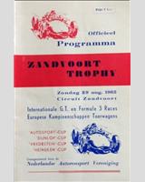 Programme Cover - Zandvoort Trophy - ETCC Division 2 & 3 1965