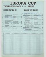 Entry List - Zandvoort Trophy - ETCC Division 1 1969