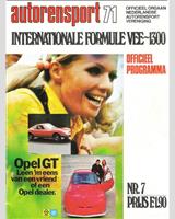 Programme Cover - Zandvoort [S/P/FL] 1971