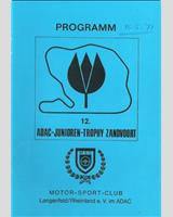 Programme Cover - Junioren Trophy Zandvoort 1977