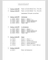 Schedule of Events - Junioren Trophy Zandvoort 1977