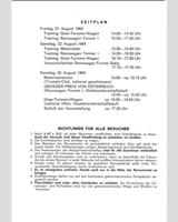 Schedule of Events - National Zeltweg [GT] 1964