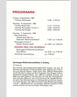 Schedule of Events - Zeltweg 500 Kilometres 1966