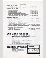 Schedule of Events - Zeltweg [S/P/GT] 1969