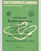 Programme Cover - Zeltweg International 1970