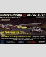 Programme Cover - Interserie Zeltweg 1984