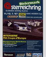 Programme Cover - Interserie Zeltweg 1987