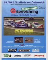 Programme Cover - Interserie Zeltweg 1991