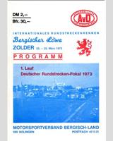 Programme Cover - DARM Zolder Bergischer Löwe 1973