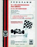Programme Cover - EG Trophy Zolder (Heat 1) 1974
