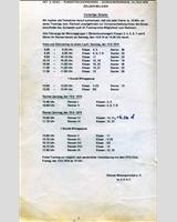 Schedule of Events - EG Trophy Zolder (Heat 1) 1974