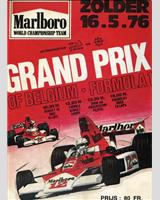 Programme Cover - GP Belgium 1976