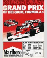 Programme Cover - GP Belgium 1977