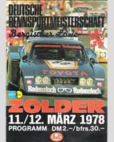 Programme Cover - DRM Zolder Bergischer Löwe 1978