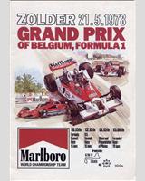 Programme Cover - GP Belgium 1978