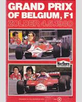 Programme Cover - GP Belgium 1980