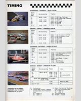 Schedule of Events - GP Belgium 1980