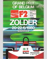 Programme Cover - Zolder 1980