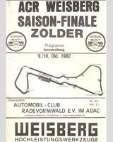 Programme Cover - Zolder [A/B] 1982