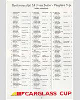 Entry List - 24 h Zolder 1995