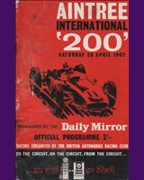 Programme Cover - Aintree 200 Meeting - Sports 1962