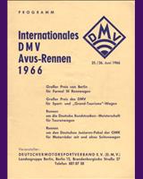 Programme Cover - Avus [S/GT] 1966